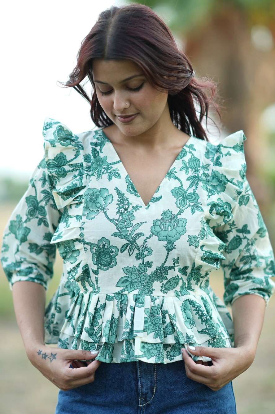 Meher Ruffle Top