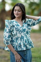 Neel Ruffle Top