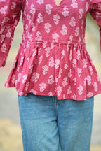 Gul Ruffle Top
