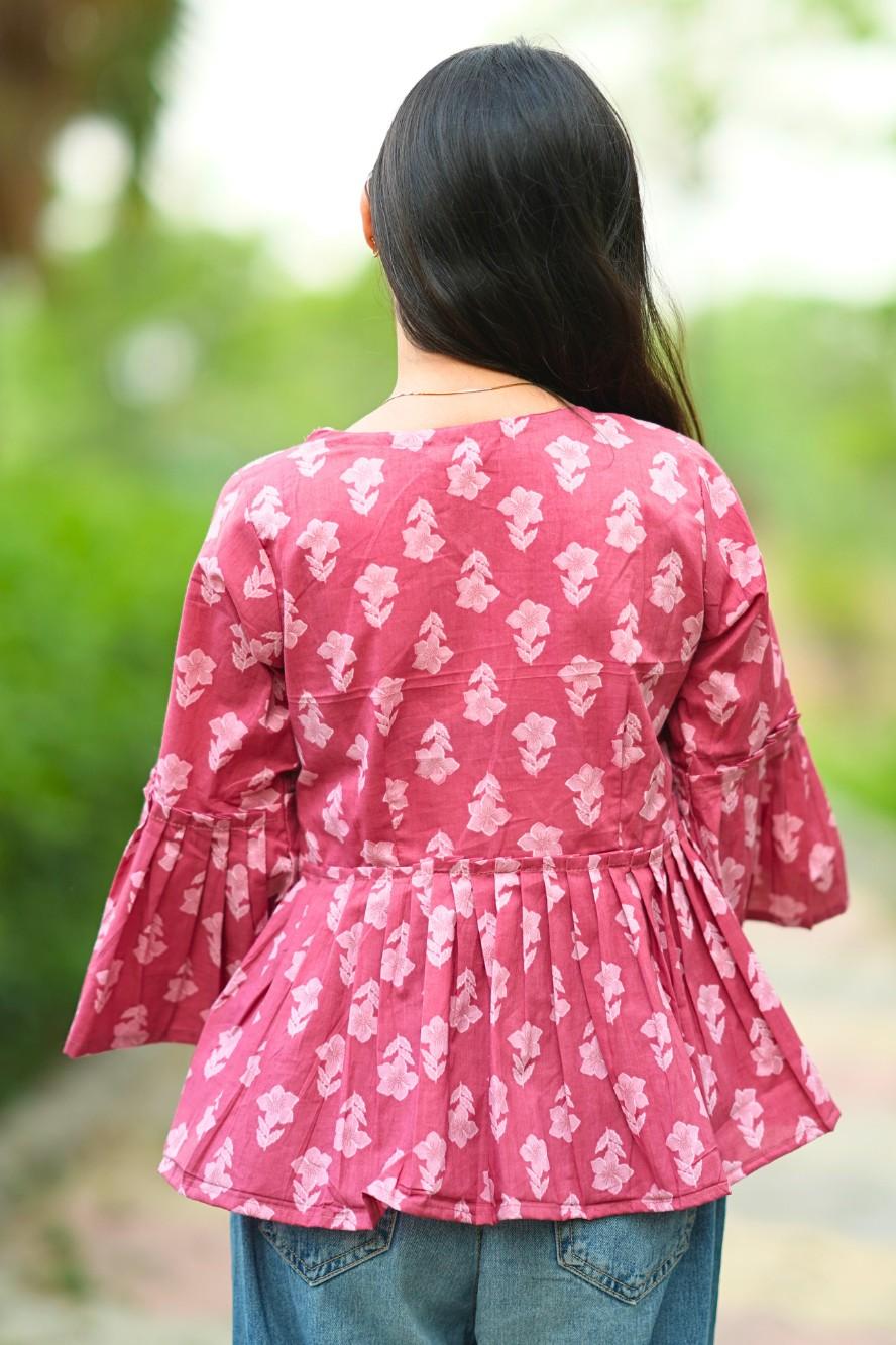 Gul Ruffle Top
