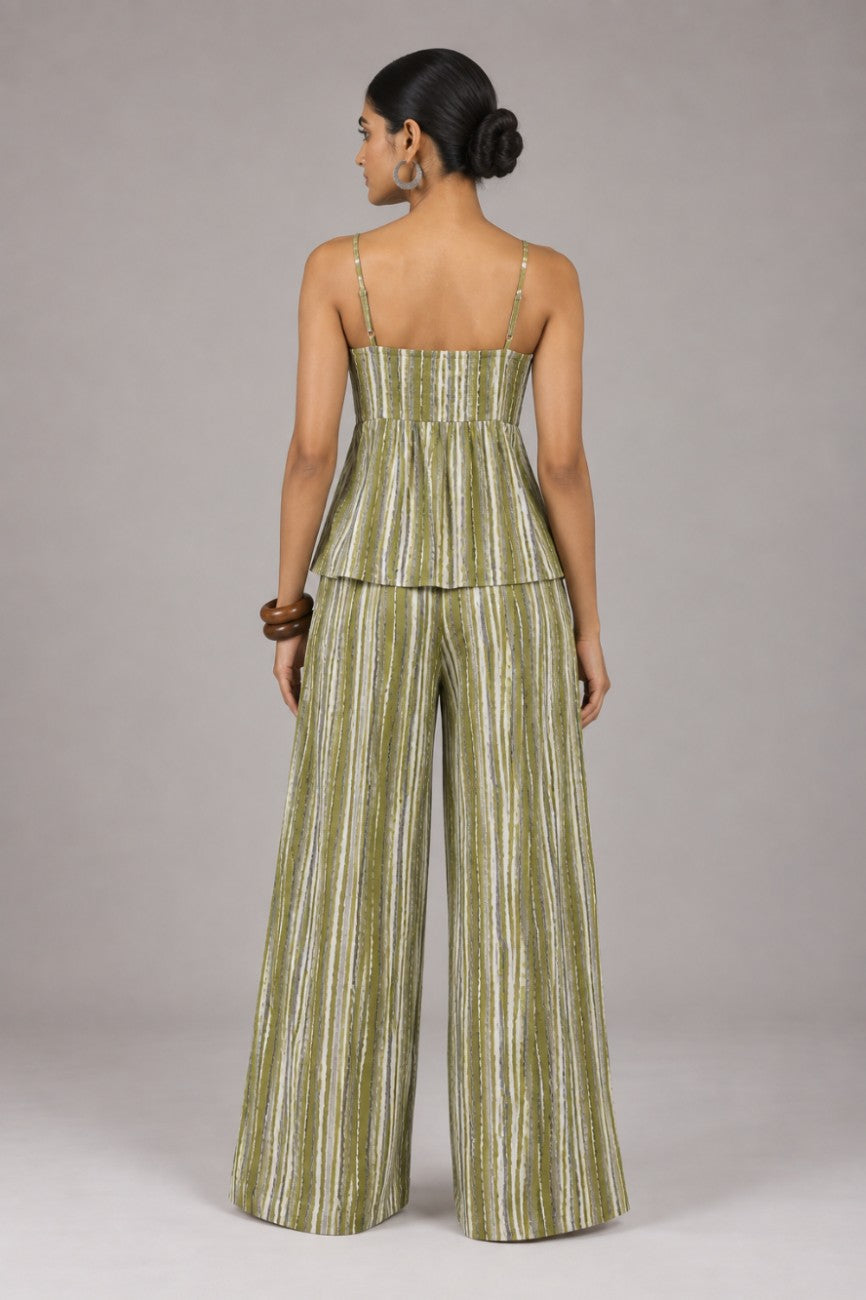 Aarne Striped Cotton Set - Aasnaaya