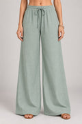 Cyan Green Relaxed Pant - Aasnaaya