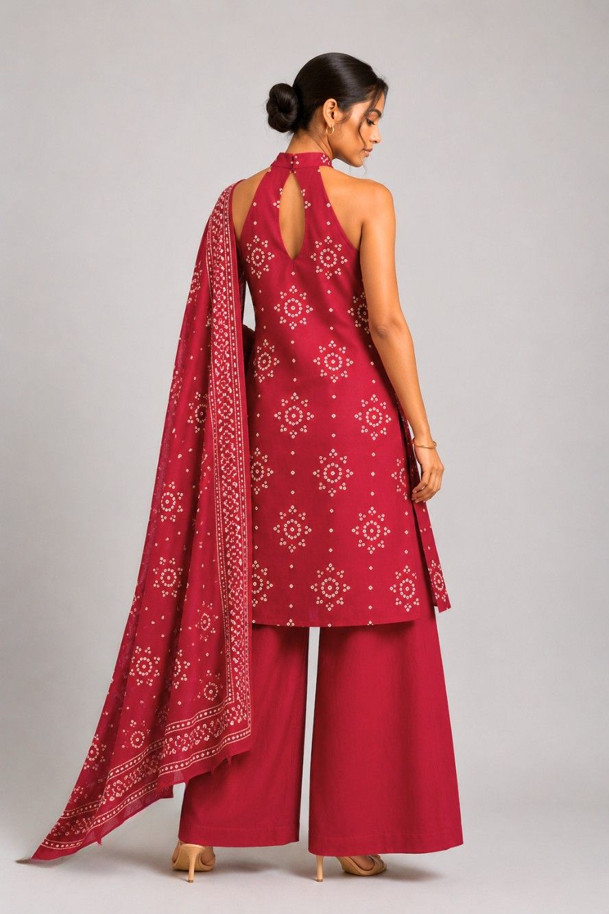 Vaani Cotton Kurti Pant Dupatta Set | Aasnaaya
