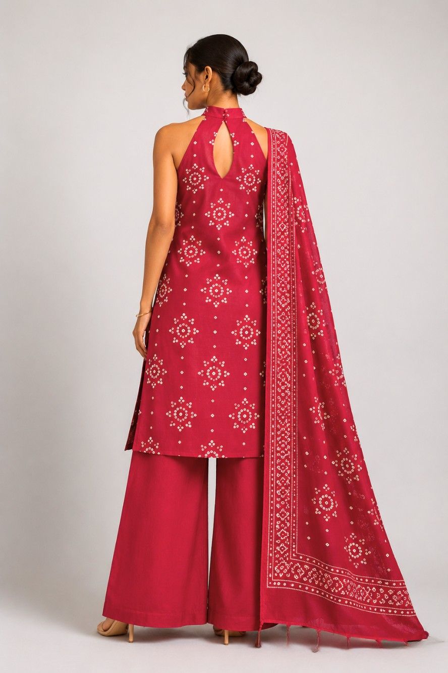 Vaani Cotton Kurti Pant Dupatta Set | Aasnaaya