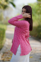 Leher Full Sleeves Kurti
