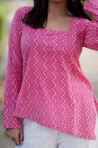 Leher Full Sleeves Kurti