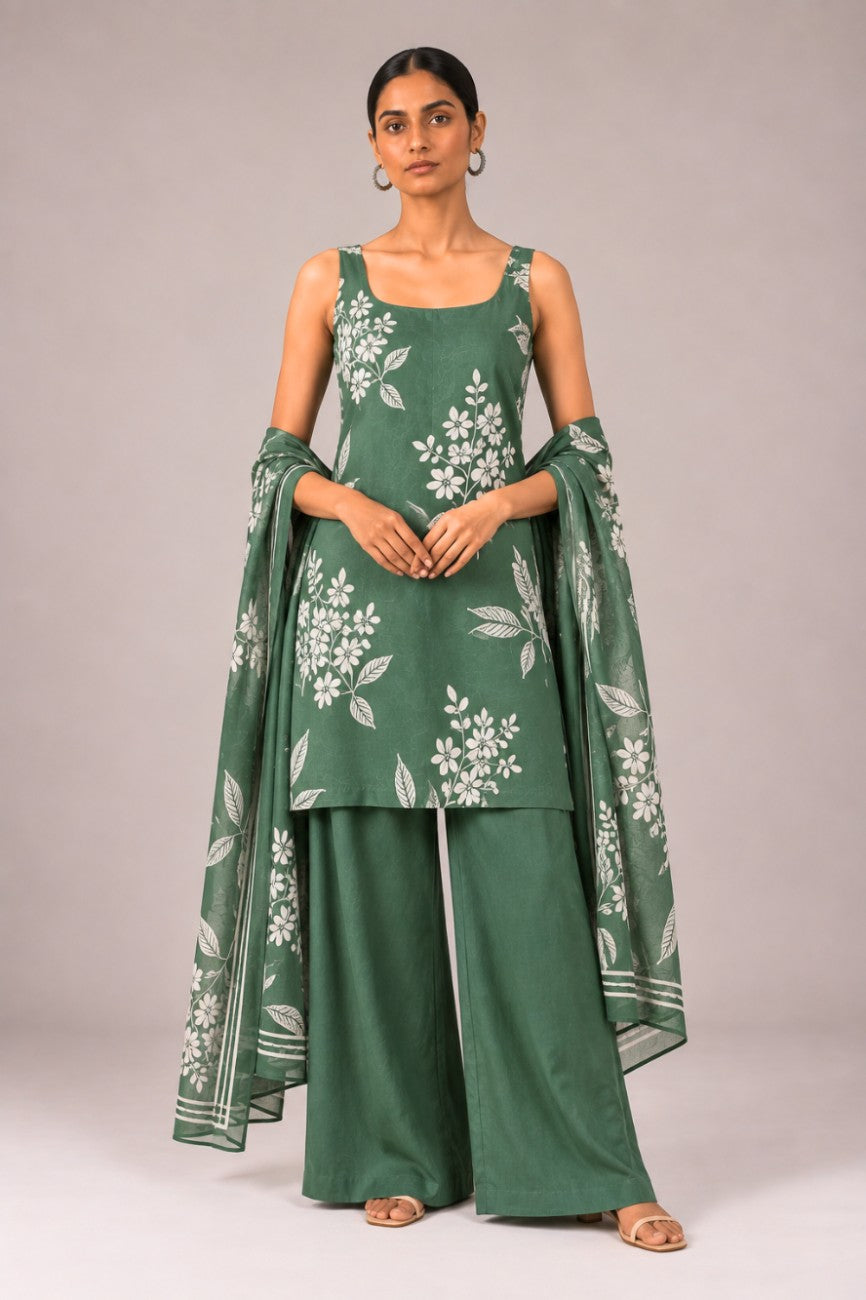 Madhavi Mul Cotton Set