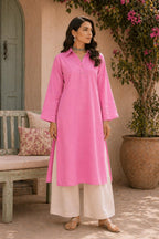 Baby Pink Collar Kurta