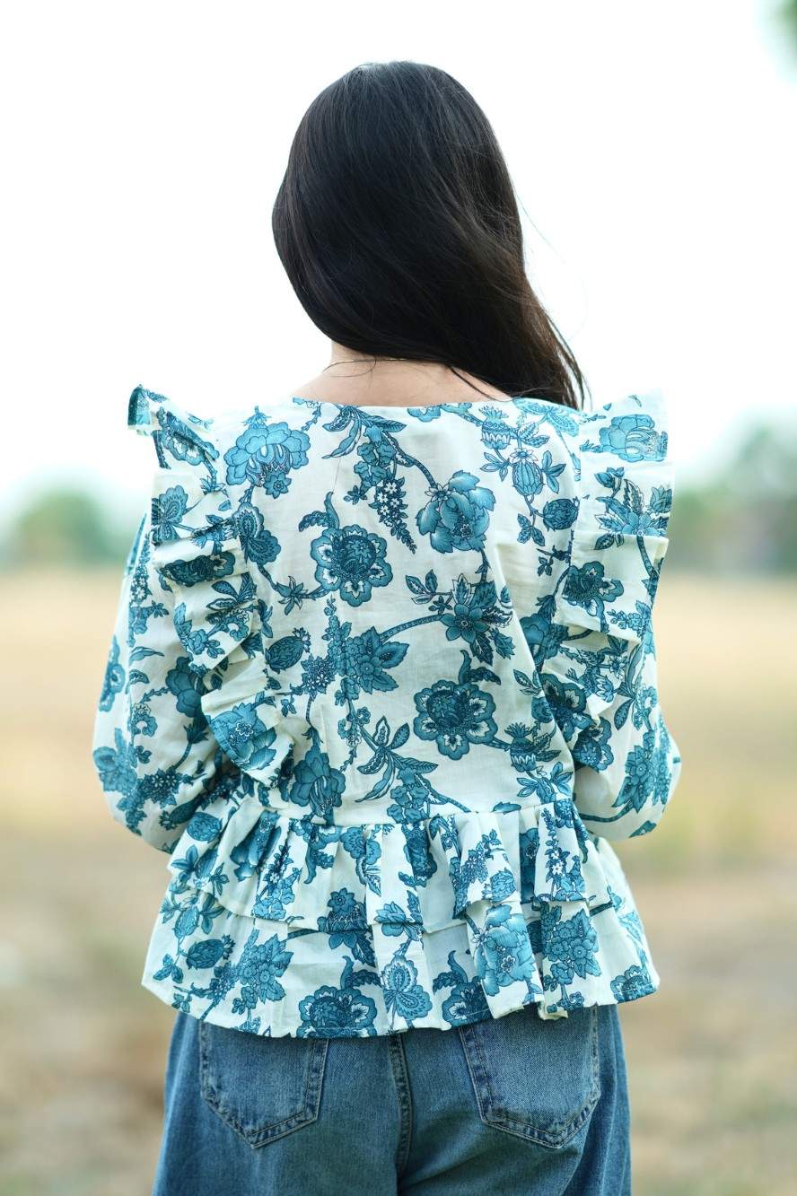 Neel Ruffle Top