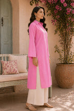 Baby Pink Collar Kurta