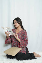 Tara Flared Sleeve Ajrakh Kurti