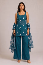 Tarini Cotton Kurti Pant Dupatta Set  | Aasnaaya
