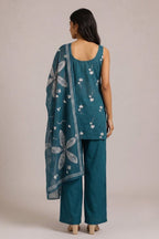 Tarini Cotton Kurti Pant Dupatta Set  | Aasnaaya