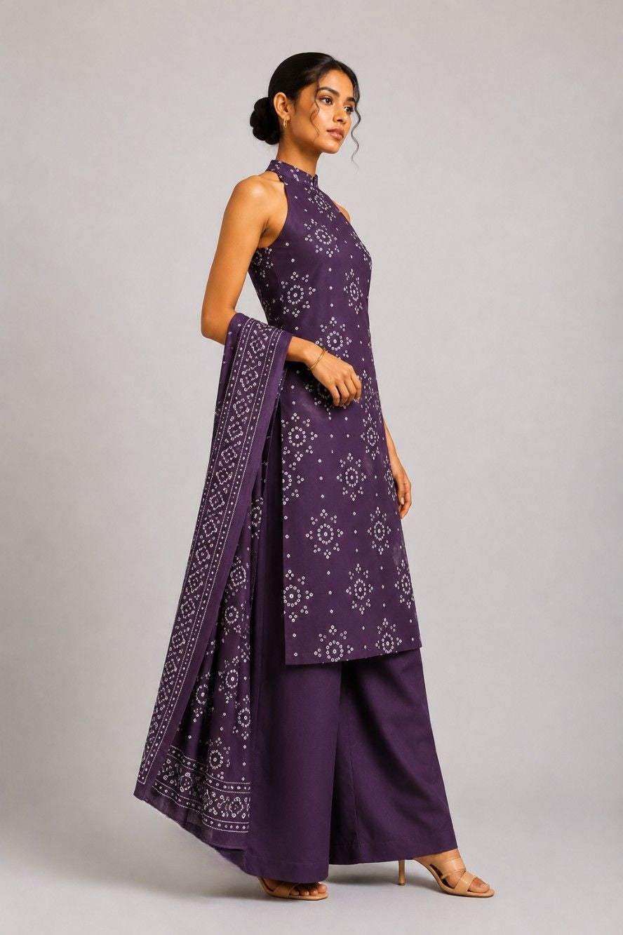Arohi Cotton Kurti Pant Dupatta Set | Aasnaaya