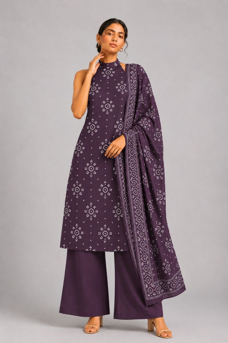 Arohi Cotton Kurti Pant Dupatta Set | Aasnaaya
