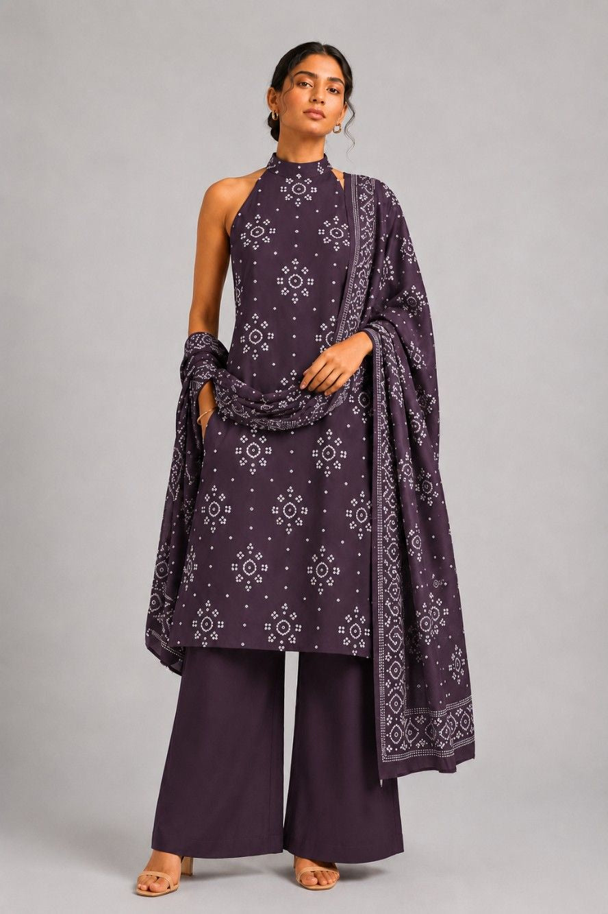 Arohi Cotton Kurti Pant Dupatta Set | Aasnaaya