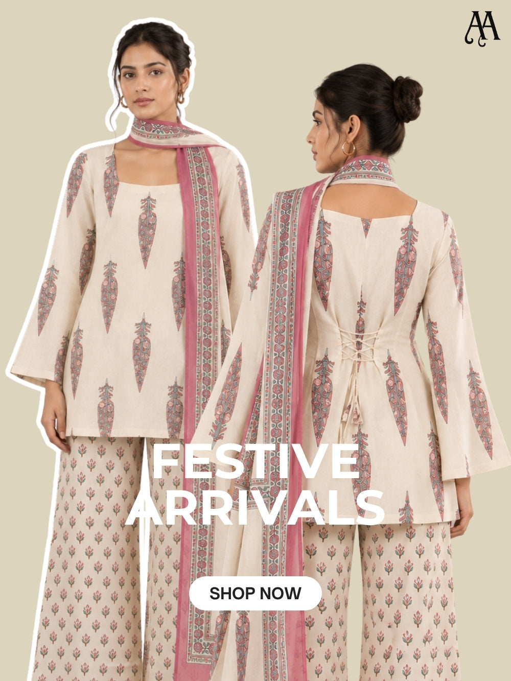 Kesari Cotton Co-ord Set – New Arrival Festive Wear for Women.