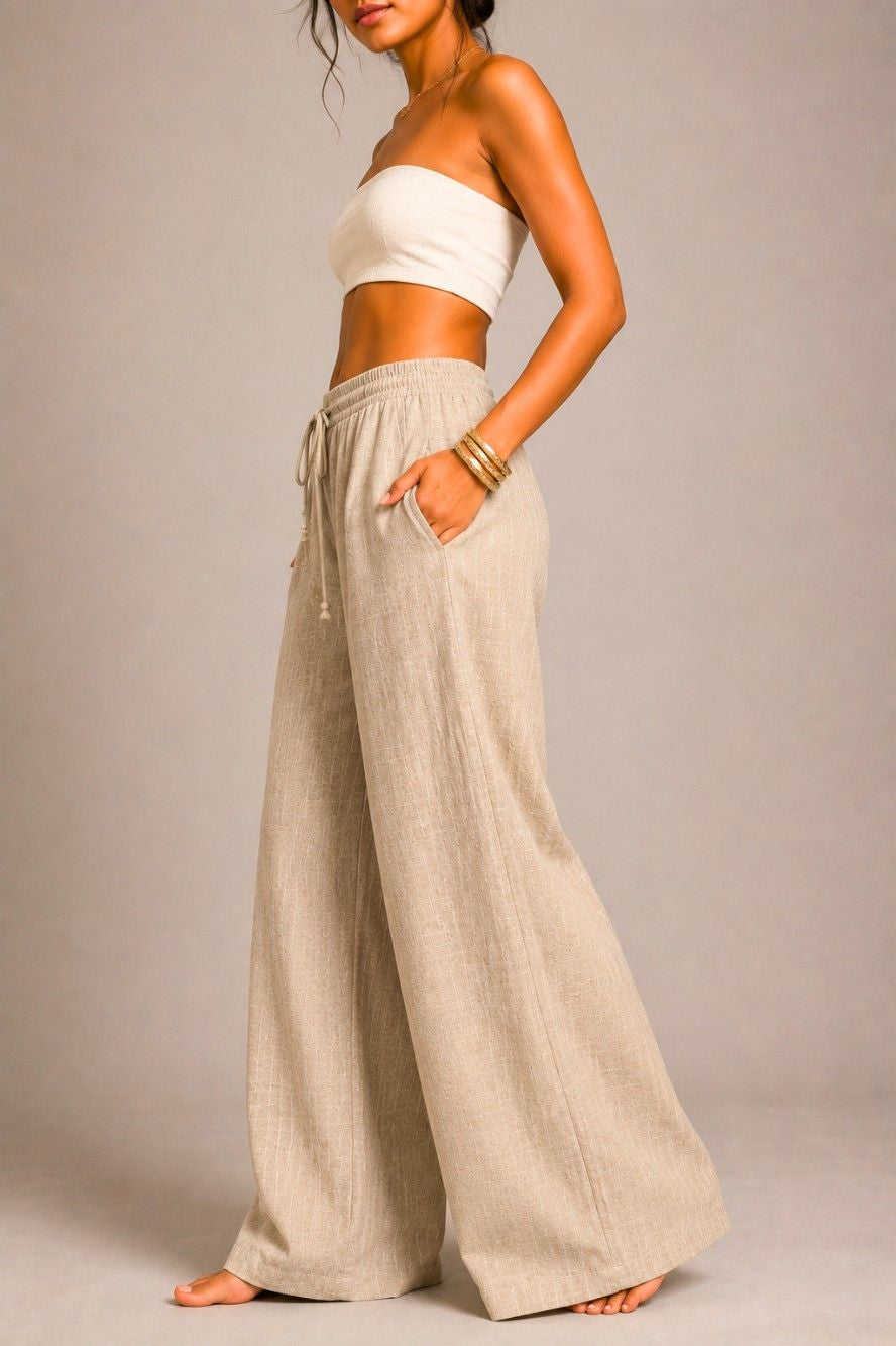 Beige Relaxed Pant