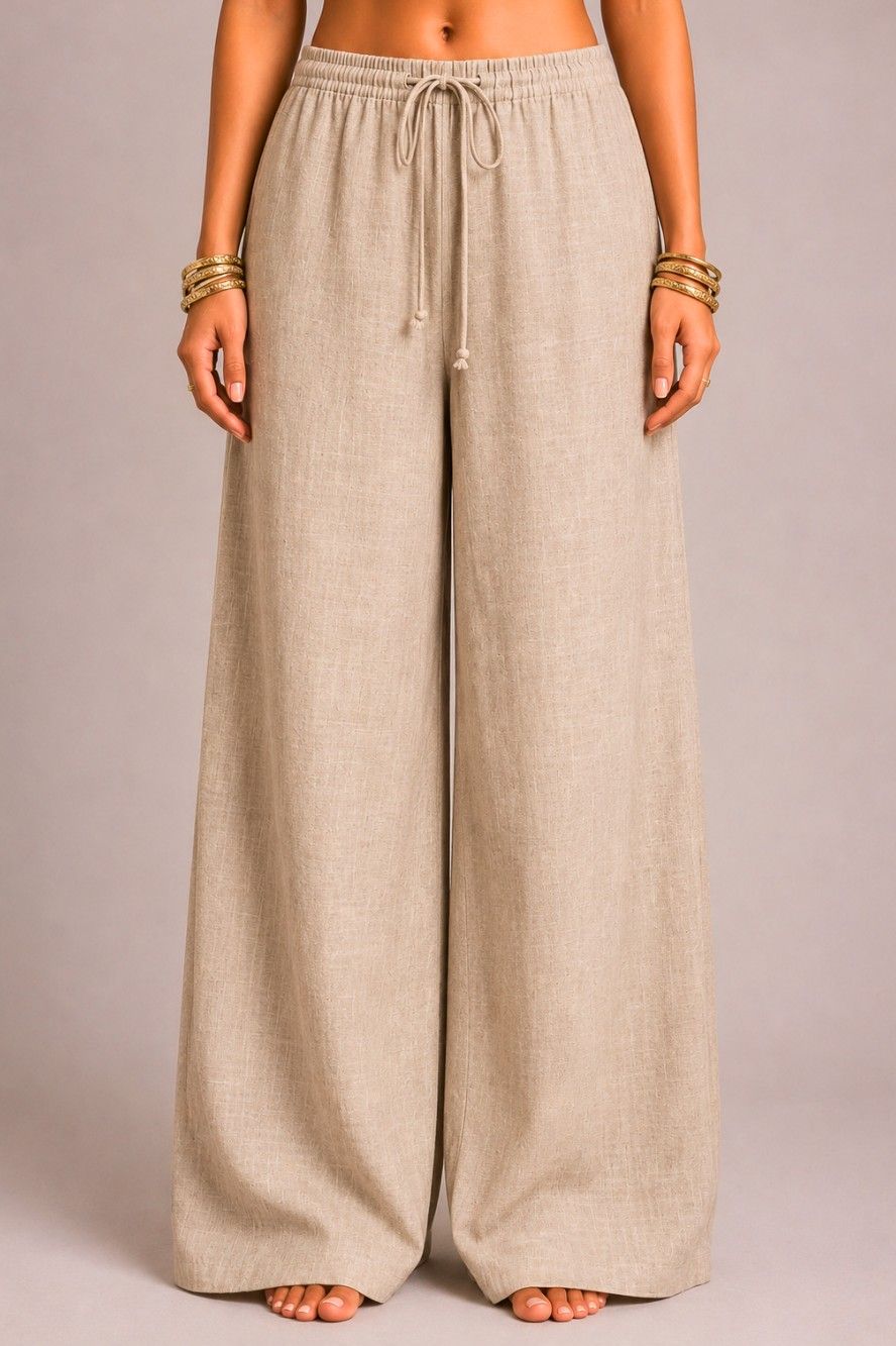 Beige Relaxed Pant