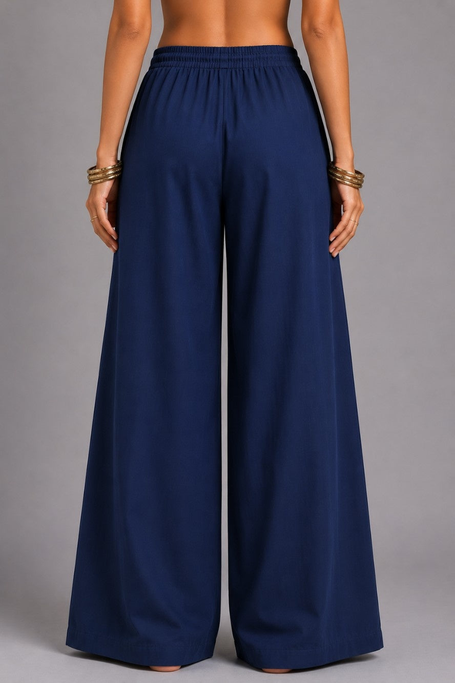 Navy Blue Relaxed Pant