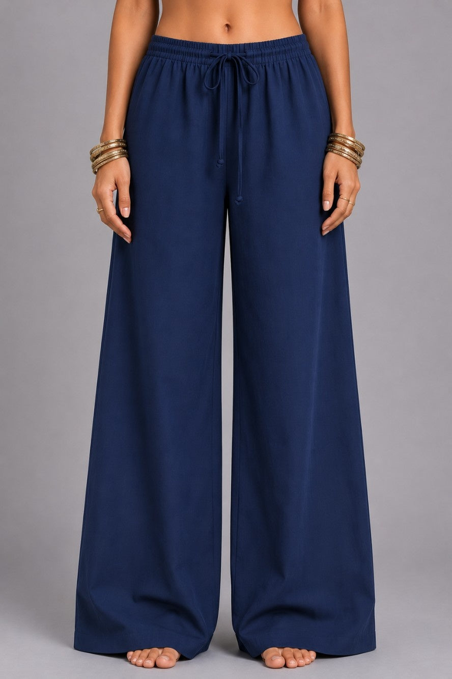 Navy Blue Relaxed Pant