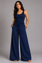 Navy Blue Relaxed Pant