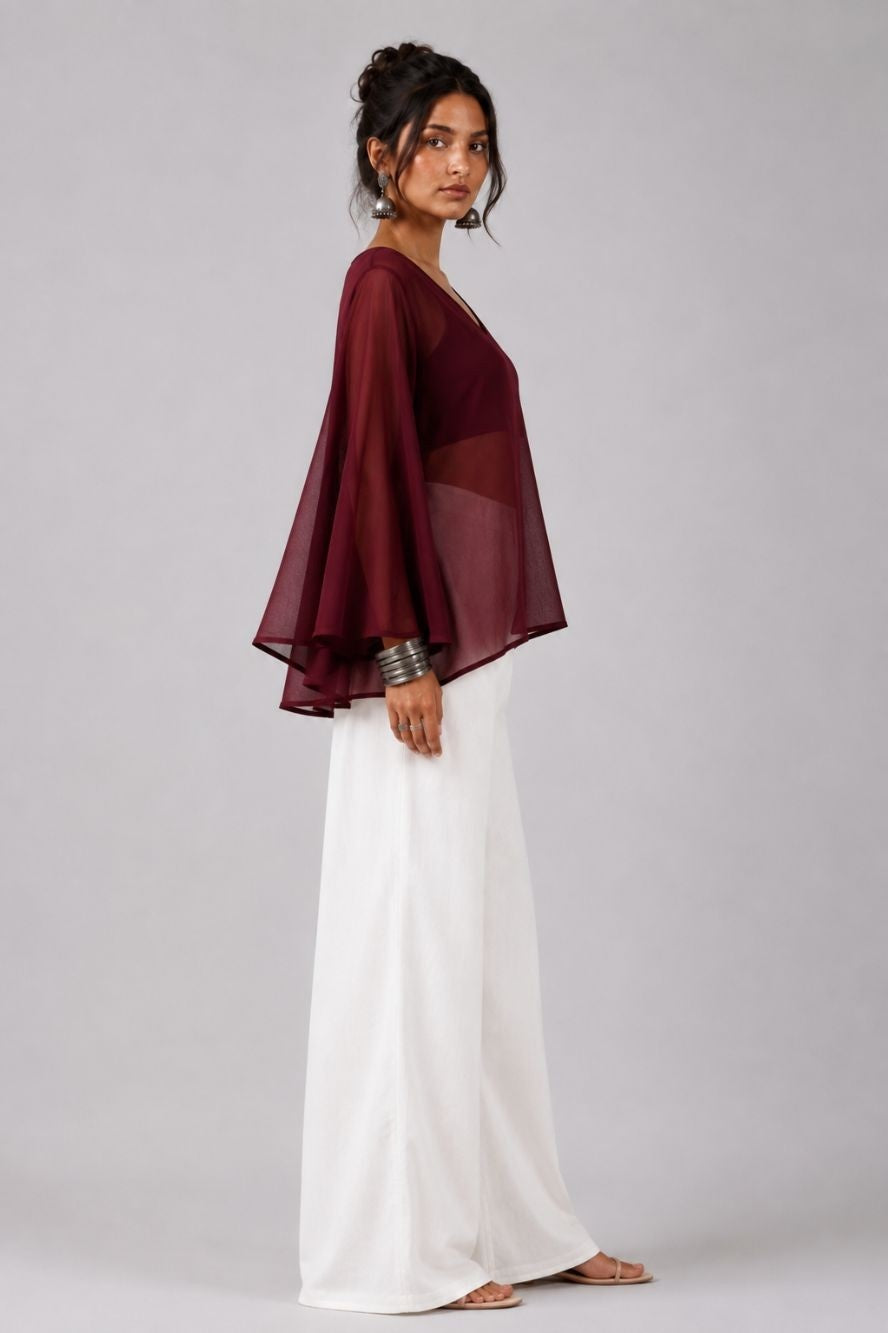 Ruh Mul Cotton Top | Aasnaaya