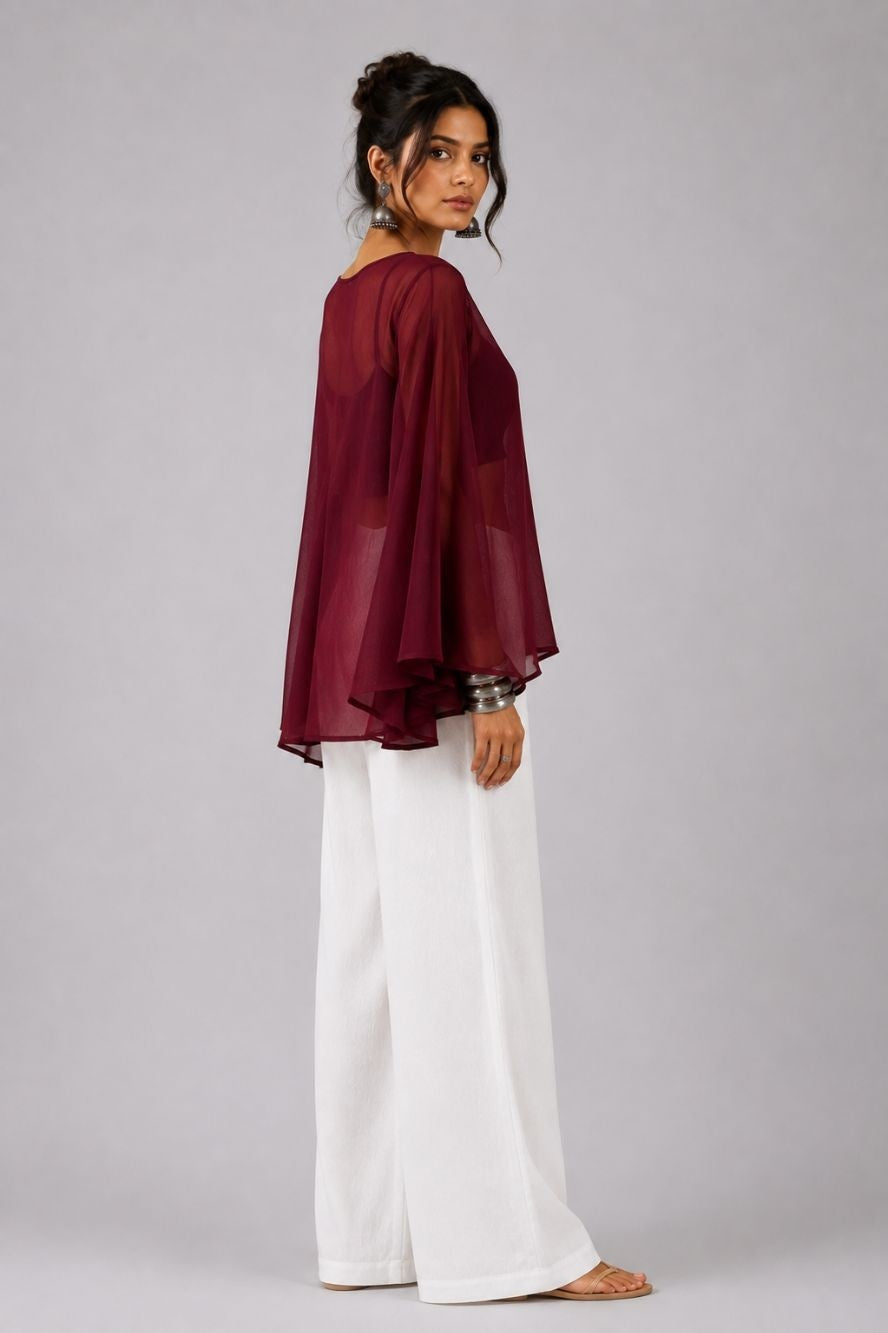 Ruh Mul Cotton Top | Aasnaaya