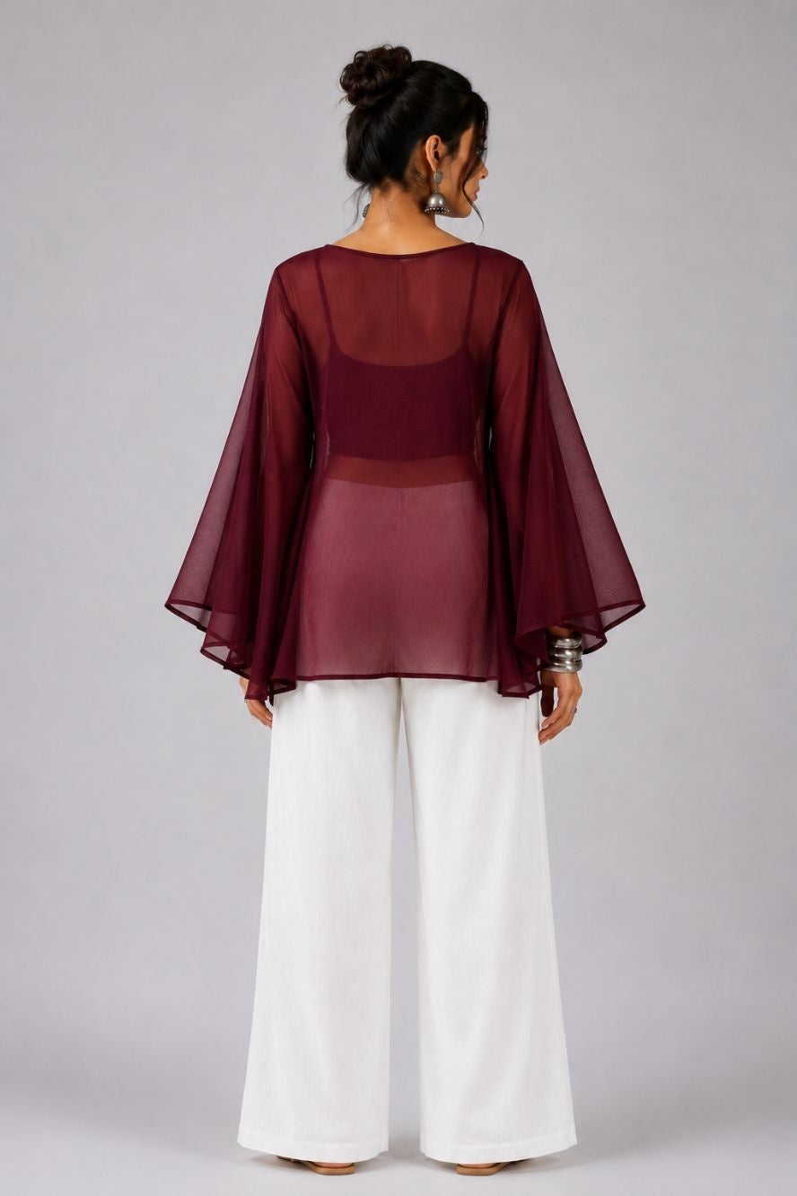 Ruh Mul Cotton Top | Aasnaaya